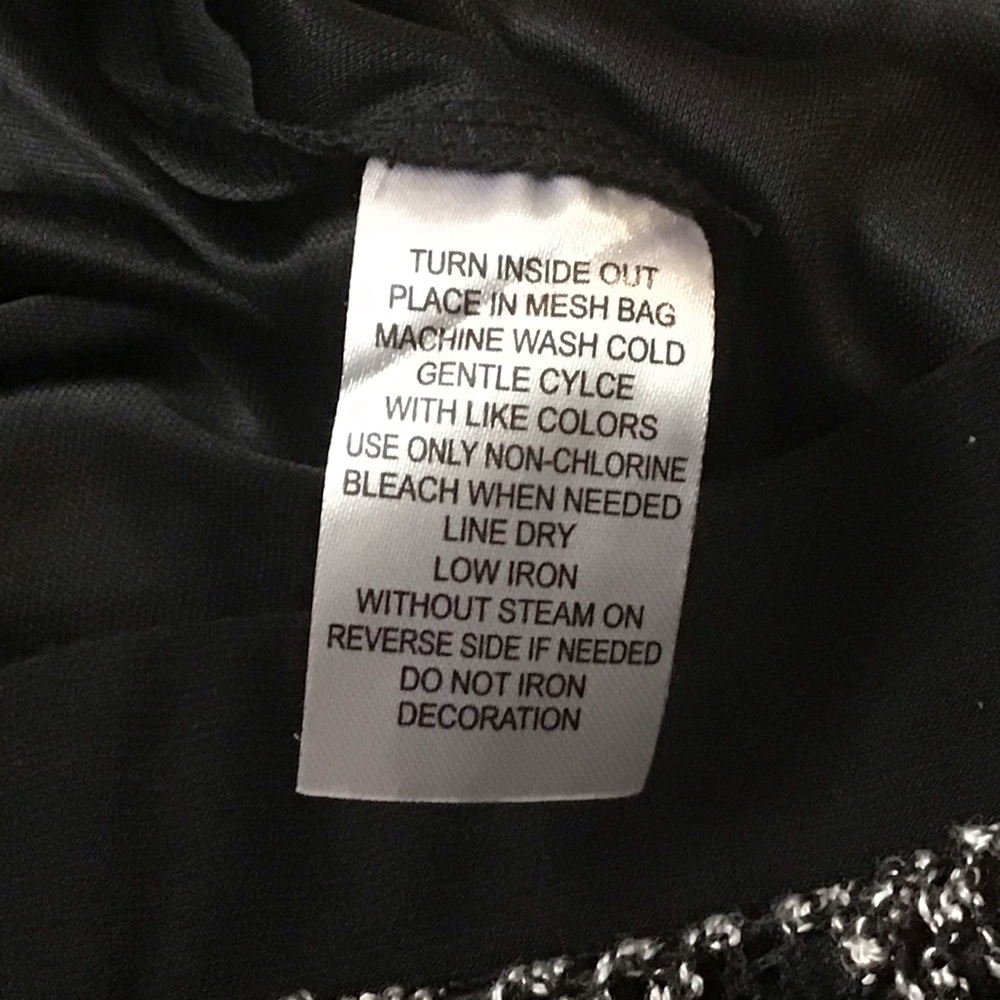 Sunny Leigh Skirt Chevron Pattern w/ Sequins Large - Picture 4 of 7